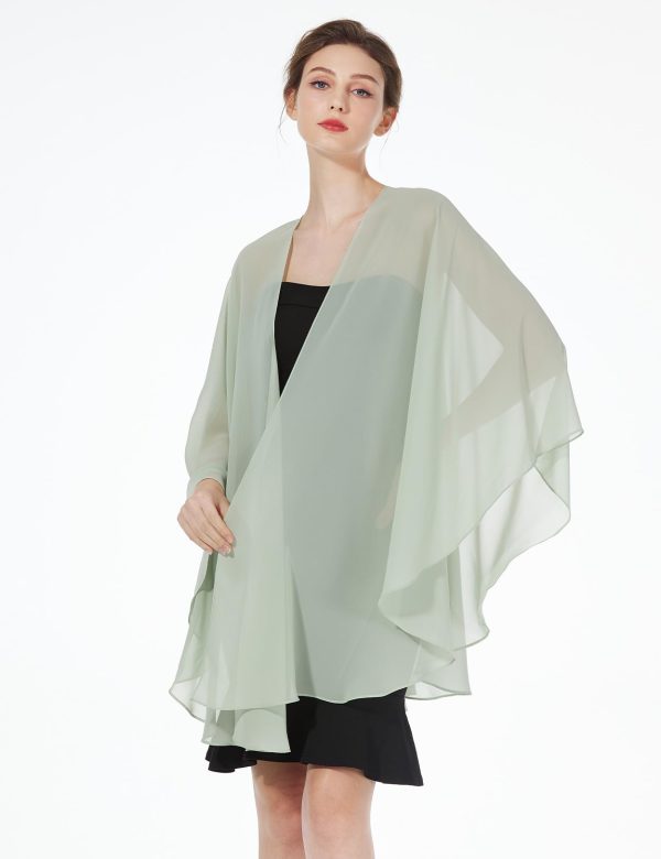 Summer Shawls and Wraps for Women Evening Dresses Bridal Wedding Lightweight Party Travel Chiffon Scarf