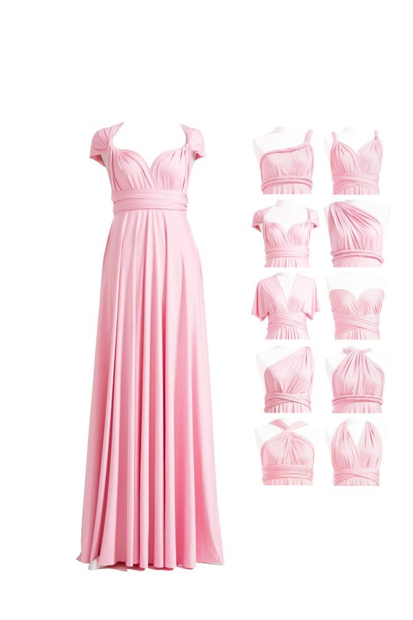 Infinity Dress with Bandeau, Convertible Bridesmaid Dress, Long, Plus Size, Multi-Way Dress, Twist Wrap Dress