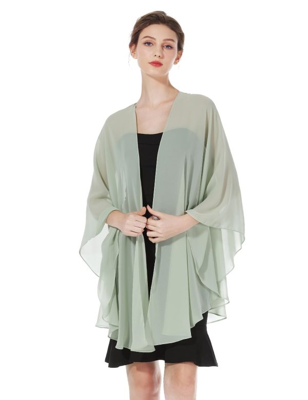 Summer Shawls and Wraps for Women Evening Dresses Bridal Wedding Lightweight Party Travel Chiffon Scarf