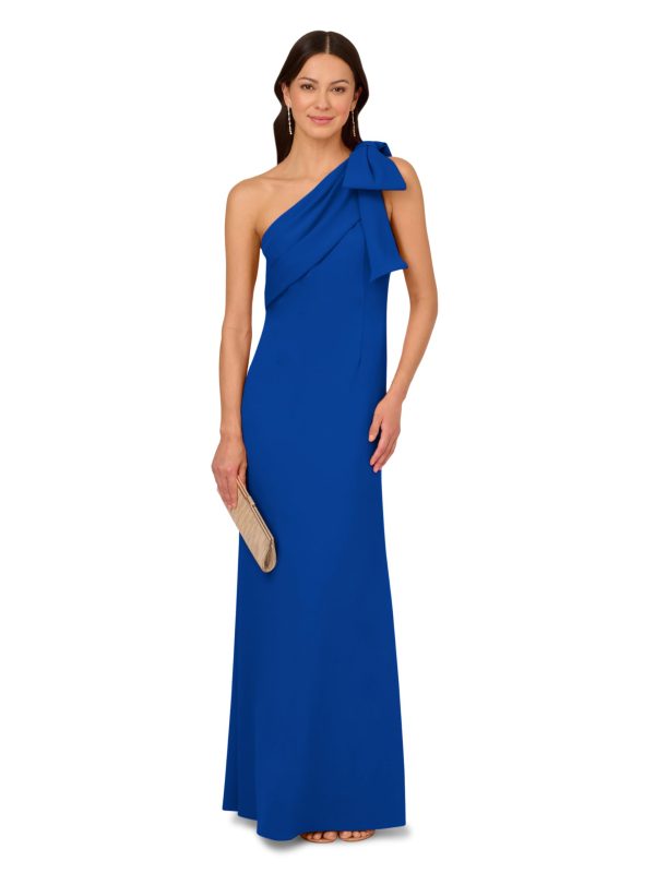 Women's Stretch Crepe Long Dress