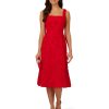 Women's Soutache Rosette Midi Dress