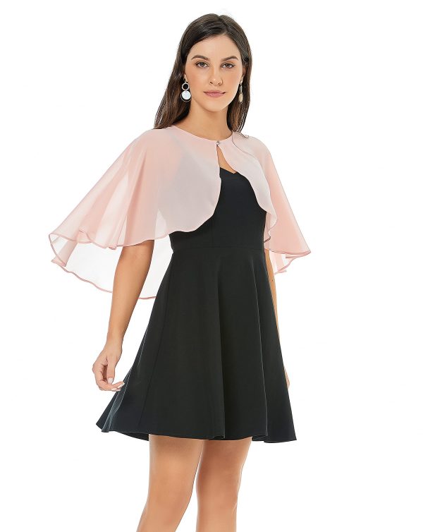 Shawl and Wraps for Evening Dress Chiffon Shawls Wedding Shrug Guest Bridesmaid Cape Scarves for Womens