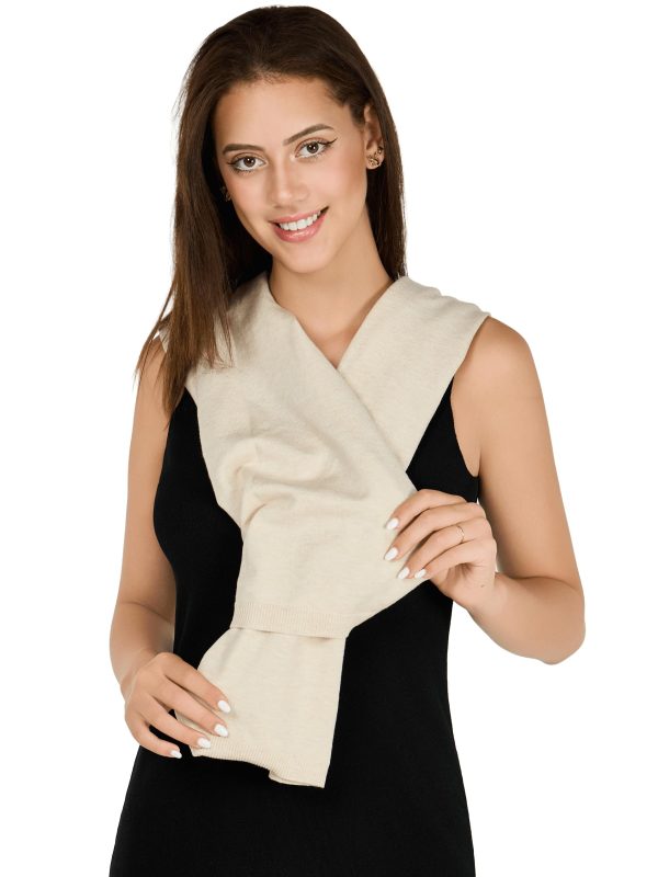 Shawl Wraps For Women Soft Cashmere Feel Wrap Sweater Knitted Shawl Scarf With Sleeves