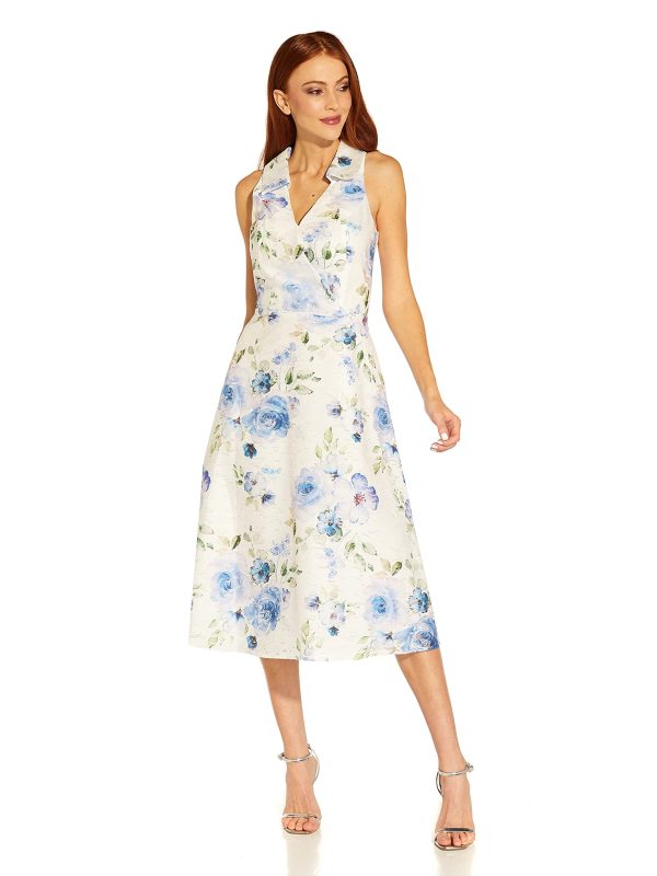 Women's Printed Jacquard Shirt Dress