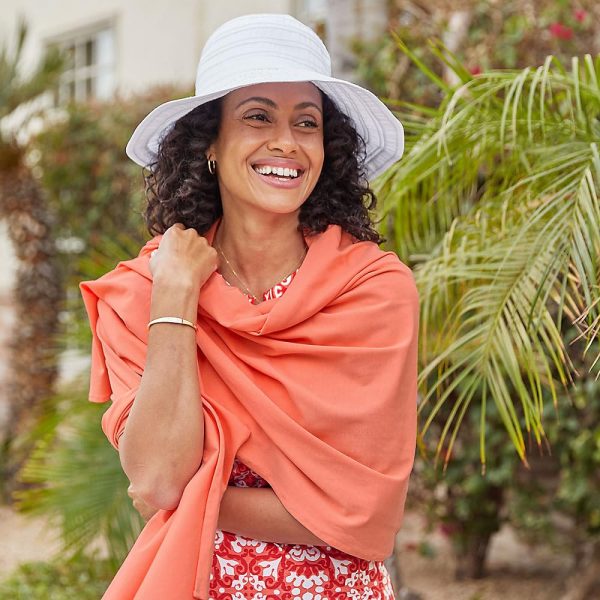UPF 50+ Unisex Sanibel Everyday Beach Shawl, Seedling, One Size, Solid - Sun Protective