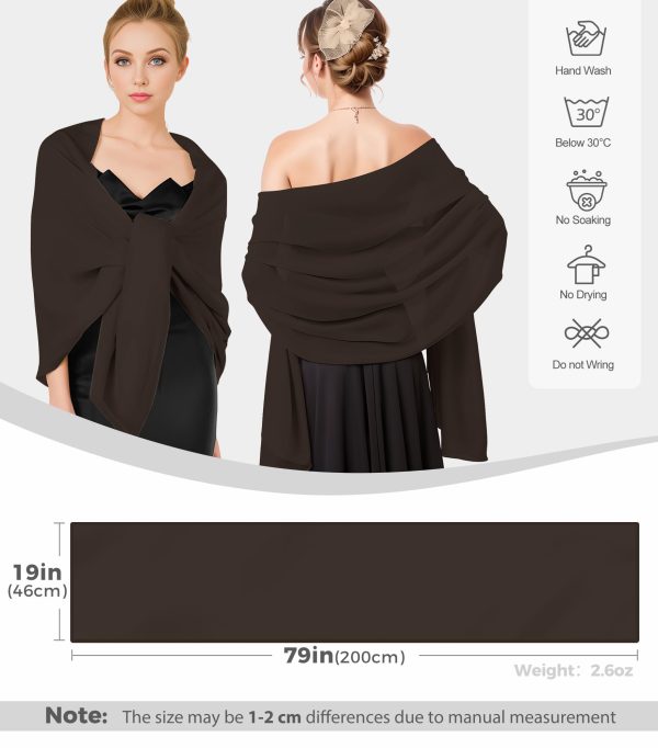 Shawls and Wraps for Evening Dresses, Chiffon Shawl Wraps for Women, Shawls for Wedding, Pashimina Bride Shawl