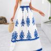 Summer Dress for Women 2025 Floral Sundress Spaghetti Strap Flowy Beach Vacation Boho Maxi Dresses