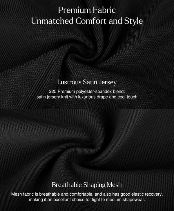 Mini Dress for Women Built in Shapewear Thong V Neck Summer Party Dress Side Slit Cocktail Dress